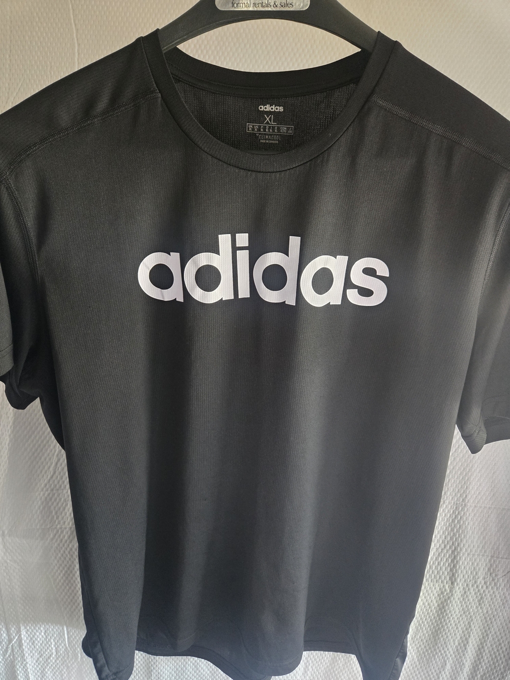 adidas Men's Black Logo Tee